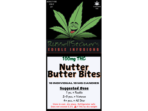 Nutter Butter Bites - 100mg THC